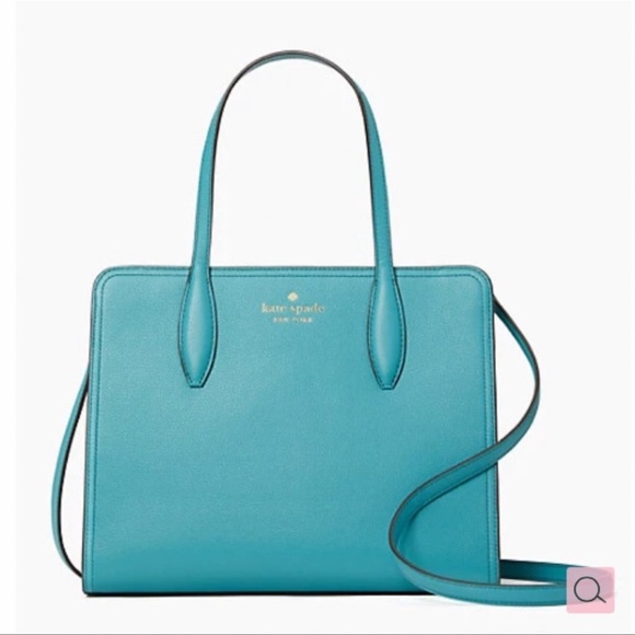 Kate Spade Rowe Medium Top Zip Satchel handbag -Stone Blue - Picture 1 of 9